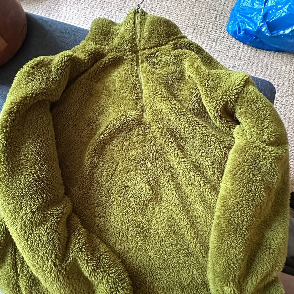 Eddie Bauer Olive Fleece Jacket